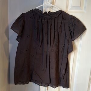 Trovata Black Eyelet Blouse